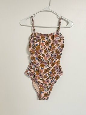 Cupshe Floral Pink One-Piece Swimsuit